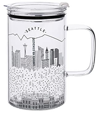 VDLLQYN, Vaso de pinta personalizado, juego de vasos de vidrio de 2 piezas con asa, cristalería sin plomo de 33,8 oz con pajitas de gran capacidad,Tazas de cerveza