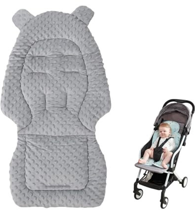 Coussin Reducteur Chaise Haute, Coussin de Soutien Pour Bébé, Réversible Coussin Réducteur Poussette Bebe Cosy Universelle Compatible avec Poussettes, Sièges-Auto, Berceaux et Chaises Hautes (Gris)
