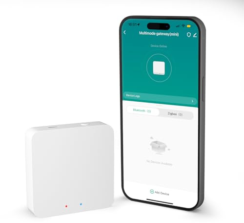 SMARTERCURRY Tuya ZigBee & Bluetooth Gateway, Multi-Mode Smart Home Bridge für Tuya-Geräte, Wireless Hub Kompatibel mit Alexa/Google Home, funktioniert mit Smart Life/Tuya App, Nur für Tuya-Produkt