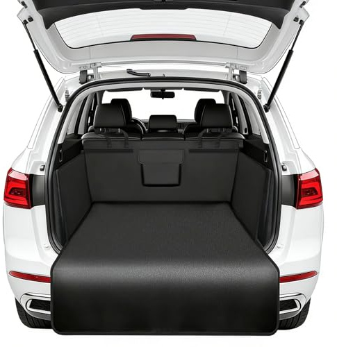 PEESHON Protection Coffre Voiture pour Chien avec Boucle Réglable, Tapis, Couverture Universelle de Coffre Voiture, 185×105 cm