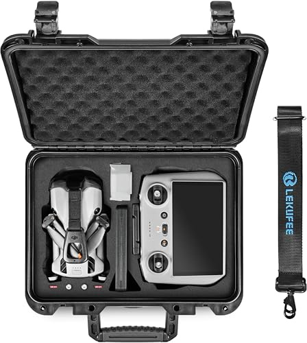 LEKUFEE Custodia Rigida Impermeabile per Trasporto per Drone DJI Lito X1,Lito 1,Mini 5 Pro/4 pro/Mini 3,DJI RC 2 / RC N3, e Accessori (Solo Custodia)