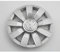 Volkswagen 1S0601147F1ZX Radzierblende (1 Stück) Radkappe 14 Zoll Reifen Stahlfelge silbergrau