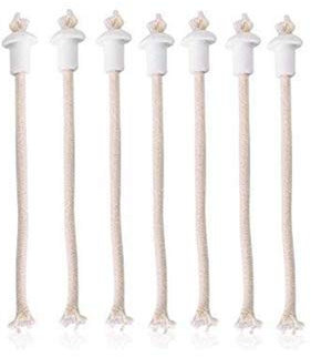 7 Stücke Hitzebeständige Öllampe Docht Ersatz für Keramik Halter Taschenlampe Weinflasche Öl Kerzenlampe Glasfaser