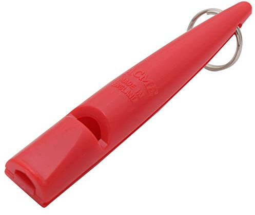 Acme Hundepfeife No. 211,5 | Original aus England | Ideal für die Hundeausbildung | Robustes Material | Genormte Frequenz | Laut und weitreichend | Camine Red / Kaminrot