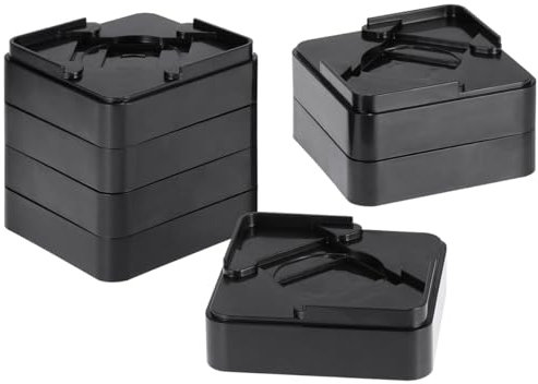 16pcs Stackable Furniture Risers Adjustable Heightening Pads for Sofa Bed Table Anti-slip Design for Stability and Floor Protection