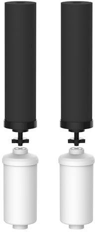 Waterdrop Gravity Water Filter, Compatible with BB9-2 Black Filters & PF-2 Fluoride Filters. Interchangeable with Doulton Super Sterasyl and Traveler, Nomad, King, Big Series