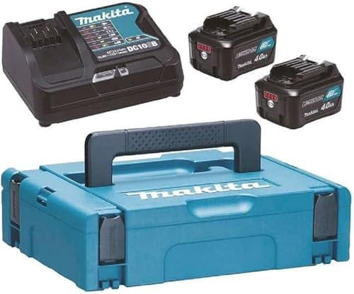 Pack énergie 12V CXT Li-Ion (2x4,0 Ah) avec chargeur et coffret MAKPAC - MAKITA 197641-2