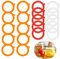 20 Pack Replacement Rubber Gaskets for Glass Jars, MaehSab Airtight Rubber Seals Rings for Clip Top Storage Jars, Reusable Silicone Leak Proof Seals for Mason Regular Mouth Canning Jars