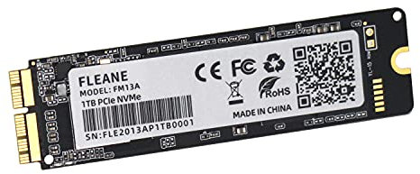 FLEANE FM13A 1TB PCIE NVME SSD for MacBook Air A1465 A1466 (2013-2017), MacBook Pro A1398 A1502 (2013-2015), iMac A1419 A1418 (2013-2017)