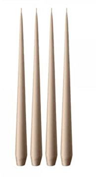 ester & erik Taper Candles, Box, 32cm, 4 Stück, 18 Nougat Note
