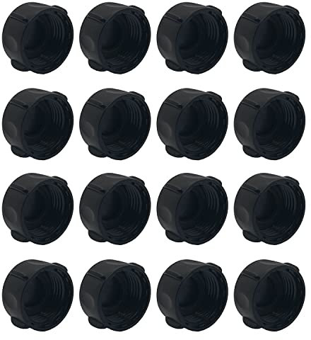 16 Pack Plastic Hose Caps for Garden Hose, 3/4 Female Garden Hose Female End Fitting Cap