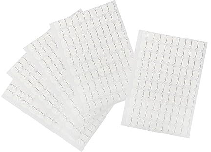 Harilla 5 Sheets Sticky Double Sided Tape Sticky Tabs, Transparent, Double Side Glue Nail Fixing Stickers for Nail Art Practice Nail Holder