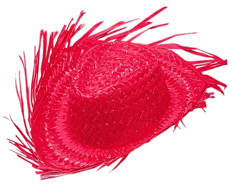 W WIDMANN MILANO Party Fashion - Chapeau de paille Gringo, couvre-chef, accessoire pour costumes de carnaval