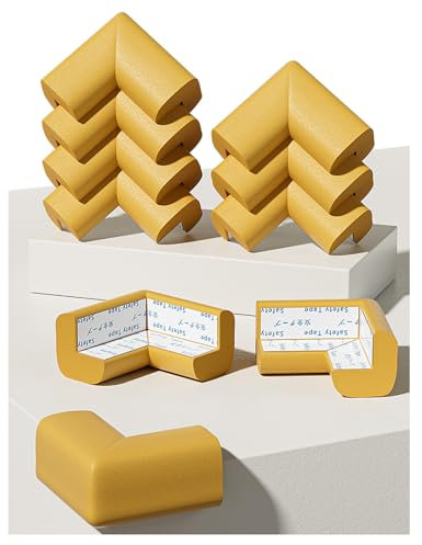 10 Stücks tischkantenschutz Ecken,Schaumstoff Eckenschutz für Baby,Selbstklebend Tischkantenschutz Eckschutzkanten,tischeckenschutz Kinder,um das Baby vor Verletzungen zu Schützen (Holzfarbe)