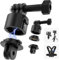 Quick Release Adapter for GoPro Hero 13 12 Insta360 DJI AKASO Action Camera, Secure Double Locking Quick Release Adapter For Tripods, Selfie Stick Mount For Action Camera With Addtional Security Clip