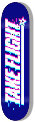 A Plus Collectibles Take Flight Skateboard-Deck, 100 % kanadischer Ahorn (Glitch, 8,5)