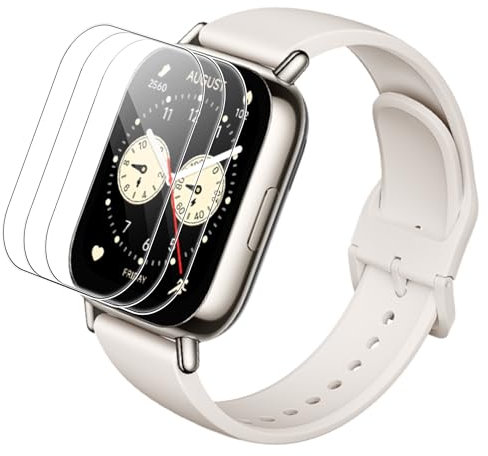 FDHYFGDY 3 Piezas Protectores de Pantalla para Xiaomi Redmi Watch 5 Lite Cristal Templado, Película Protectora Dureza 9H, [Sin Burbujas] [Antirrayas]