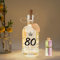 HIQE-FL Geldgeschenke LED Flaschenlicht,80 Geburtstag Leuchtflasche Coole Geschenkideen, LED Flaschenlicht mit Spruch,Geldgeschenke Geburtstag,Geburtstagsgeschenk