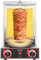 Asador eléctrico de pavo, asador vertical giratorio de 360°, asador sin humo, asador comercial para pavo barbacoa familia fiesta jardín