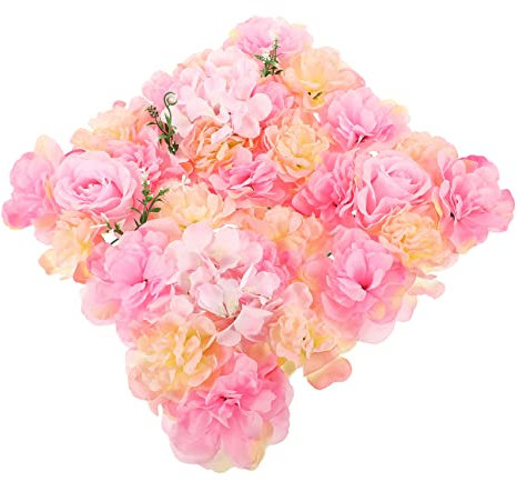 Alipis Künstliche Rosen-pfingstrosen-blumenwand Aus Kunstseide Rosen-wandpaneel Für Hochzeitsveranstaltungen