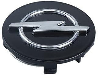 Radmitteildeckel 64mm Durchmesser Für Opel Corsa D 3-Door 2011 2012 2013 2014 - Wasserabweisende Radkappen aus ABS mit Dekoraufklebern - Für Standardalufelgen.,Black