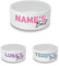 Personalised Ceramic Pet Bowl - Small White Pet Food Dish with Name's Bowl Design - Custom Name Pet Bowl 18cm Wide x 7cm Deep - Ideal For Cats, Small Dogs, Rabbits