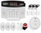 Kit Alarma Casa, Wifi GSM Sistema de alarma Tuya Smart Home Security Alarma 4 Control de la aplicación de host inalámbrica(B)