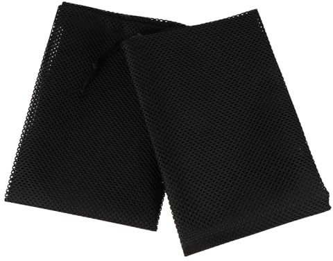 INOOMP 2pcs Water Pump Mesh Filter Bags for Pump Debris Filtration Made of Sturdy Polyester with Drawstring Closure Suitable for Pond and Tank Use
