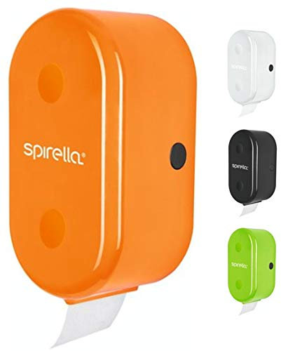 Spirella WC Rollenhalter + Ersatzrollenhalter Cube zum kleben oder bohren Orange