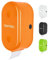 Spirella WC Rollenhalter + Ersatzrollenhalter Cube zum kleben oder bohren Orange