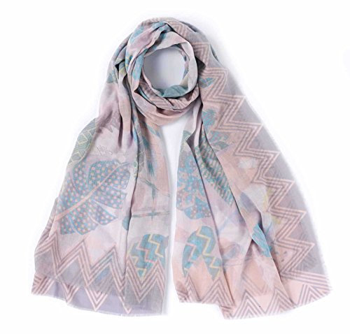Oilily Botanic Pop Shawl Oyster White