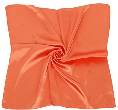 PB-SOAR Einfarbiger Schal Bandana Halstuch Kopftuch Nickituch, 13 Farben auswählbar (Orange)
