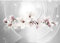 Runa Art Fototapete Blumen Magnolien 352 x 250 cm Vlies Tapeten XXL Moderne Wandtapete Wohnzimmer Schlafzimmer Grau 9235011a