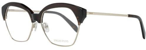Emilio Pucci Unisex-Erwachsene EP5070 048 56 Brillengestelle, Braun (MARRONE SCURO LUC)