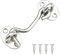 Verrous et boulons pour serrures de porte, Crochet de cabine, Support de fenêtre pour entretoise silencieux, Acier inoxydable, 75 mm, Argent
