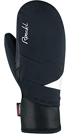 Roeckl Damen Cariboo Mitten Fäustlinge, Black-White, EU 6.5