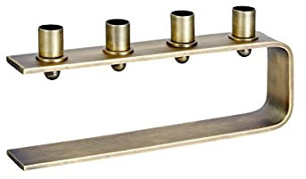 Lambert [DL] Antares Kerzenständer Bronze H14 cm 31 x5,5 cm