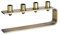 Lambert [DL] Antares Kerzenständer Bronze H14 cm 31 x5,5 cm