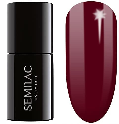 Semilac UV Nagellack Hybrid 404 Black Beans Muffin 7ml Kollektion Tastes of Fall