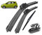 GHSYZY Scheibenwischer Vorne Und Hinten Wischerblätter Set Kit Für Chevrolet Spark M300 2009-2015 Windschutzscheibe Windschutzscheibe 21 16 12 Scheibenwischer
