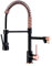 Avola Classical Kitchen Faucet with Copper and Black Finish, Pull Down Sprayer