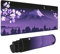 Purple Japanese Fuji Cherry Blossom Large Mouse Pad XL Extended Gaming Mouse Pad Mat Desk Pad with Stitched Edge,Full Desk Mousepad for Office,Computer,Keyboard 31.5 X 11.8 Inch