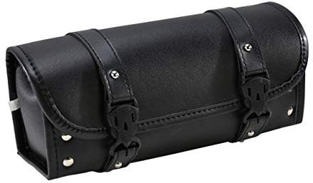 HCmotorku Motorrad Tasche Hecktasche Seitentasche Lenkertasche Motorrad werkzeugtasche Leder sissybar Tasche Universal Fit für Harley Yamaha Suzuki Kawasaki Schwarz