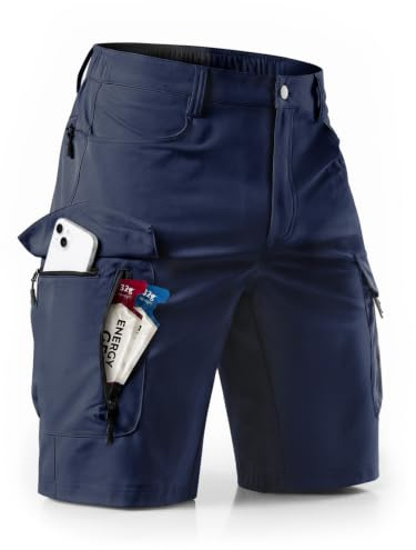 Wespornow Wanderhose Herren Kurze Schnelltrocknend: 7 Taschen Atmungsaktiv | 4-Wege-Stretch Wasserabweisend Leicht Robuste Trekkinghose mit Elastischer Bund für Outdoor Sommer