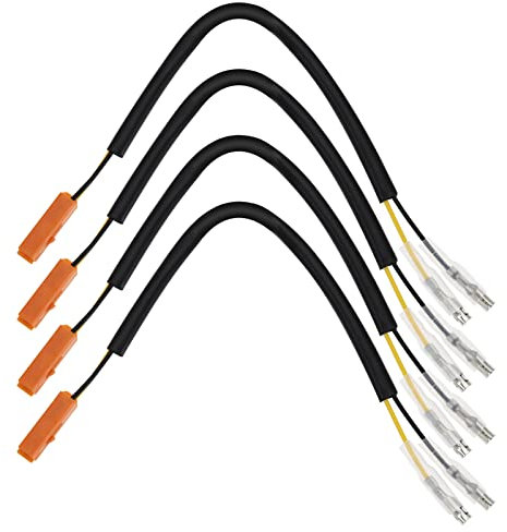 Be In Your Mind 4X Blinker Verkabelungsadapter Kompatibel mit Kawasaki-Steckeradapter Motorrad Blinker Adapterkabel Ca. 22,5 cm/8,86 Zoll