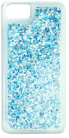 Babaco iPhone 7/8/SE 2/SE 3 Blue Liquid Glitter Effect Case Cover