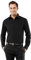Vincenzo Boretti Herren Hemd bügelfrei 100% Baumwolle Regular-fit Uni-Farben schwarz 43-44