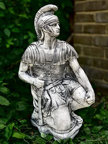 Concrete Roman Soldier sculpture Stone Greek Roman figurine Outdoor soldier statue Cement garden decor Front door decoration Lawn ornament Garden decoration Soldier lover gift Handmade ornament
