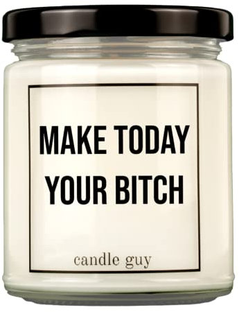 candle guy Duftkerze im Glas [Brennzeit 70h] - Duft-Kerze handgemacht mit Spruch | Freches Geschenk für Frauen, Freundin, Geburtstag | 100% Sojawachs, schöne natürliche Düfte mit ätherischem Öl