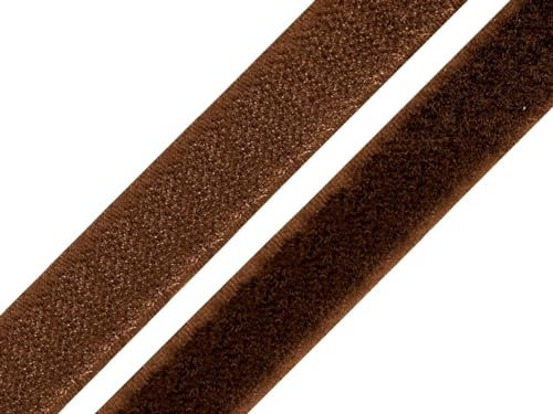 5 Meter Klettband zum Annähen Klettverschluss BAND (braun, 50mm Breit - 5 Meter)